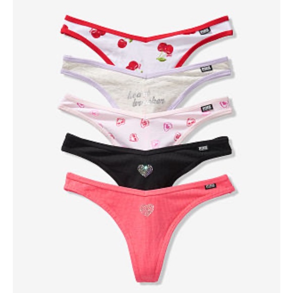 PINK Victoria's Secret Other - 5 victoria’s secret pink thongs 💕